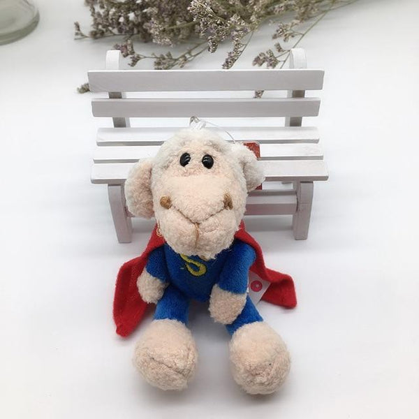 1PC 10cm NICI Jungle Brother Plush Keychains Toys Stuffed Tiger Elephant Plush Animals Phone Key Chain Bag Couple Pendant Doll