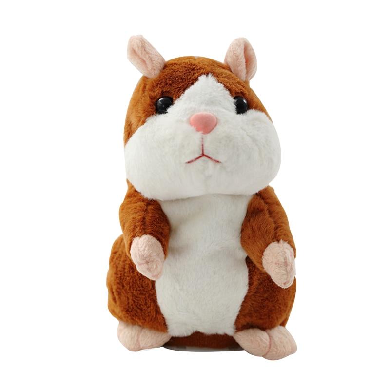 Talking Hamster Mouse Pet Christmas Toy Speak Talking Sound Record Hamster Educational Plush Toy for Children Christmas Gift