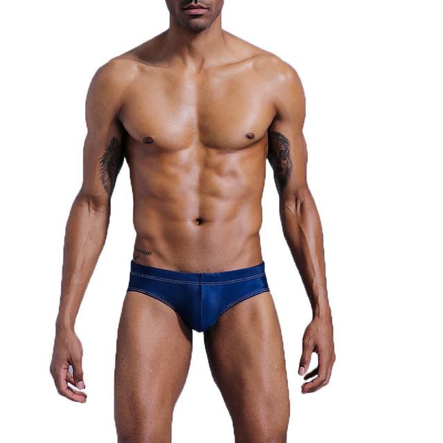 Swimwear Men Sexy Mens Swim Briefs Swimming Trunks Swimsuit Push Up Pad Low Waist Gay Swimwear Swim Beach Shorts Zwembroek Heren