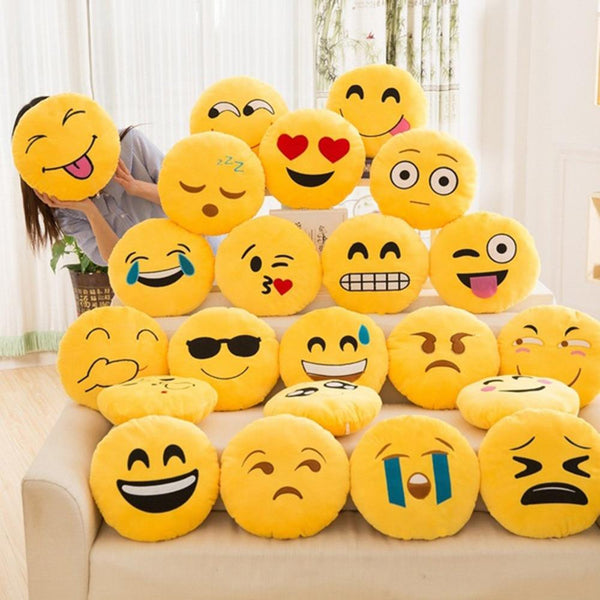 32cm Stuffed Toys Soft Smiley Emoticon Stuffed Plush Toy Doll Pillow Case cover 10.30