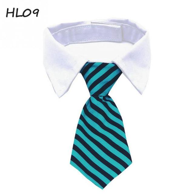 1 pcs Fashion Dog Cat Striped Bow Tie Collar Pet Adjustable Neck Tie For Party Wedding