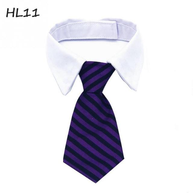 1 pcs Fashion Dog Cat Striped Bow Tie Collar Pet Adjustable Neck Tie For Party Wedding