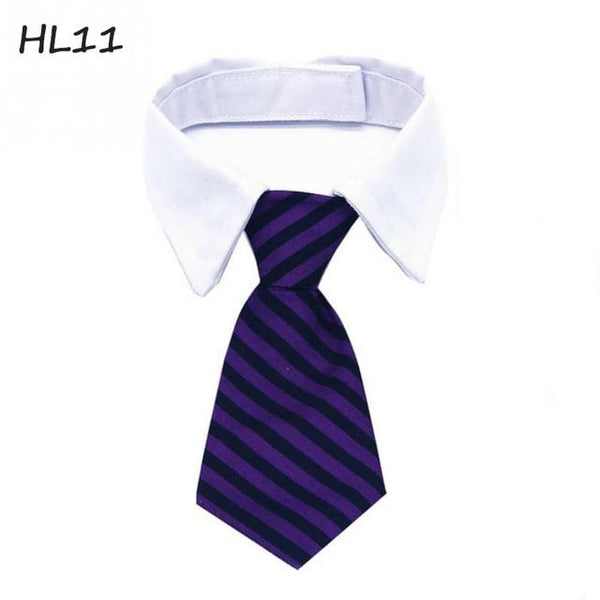 1 pcs Fashion Dog Cat Striped Bow Tie Collar Pet Adjustable Neck Tie For Party Wedding