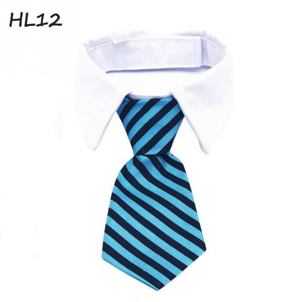 1 pcs Fashion Dog Cat Striped Bow Tie Collar Pet Adjustable Neck Tie For Party Wedding