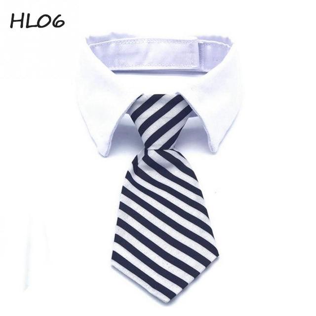 1 pcs Fashion Dog Cat Striped Bow Tie Collar Pet Adjustable Neck Tie For Party Wedding