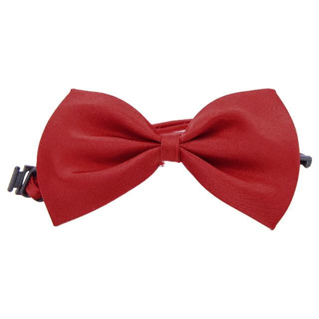Multi Colors Cute Dog Puppy Cat Kitten Pet Toy Kid Solid Bow Tie Necktie Clothes Cat Dog Necktie Pets Grooming Accessories