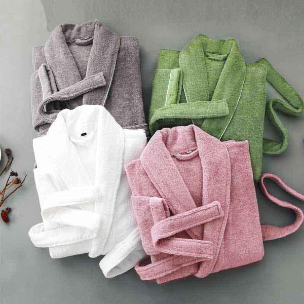 Men's Winter Cotton Terry Bathrobe Warm Soft Hooded Toweled Bath Robe Male Grey White Kimono Long Dressing Gown Autumn