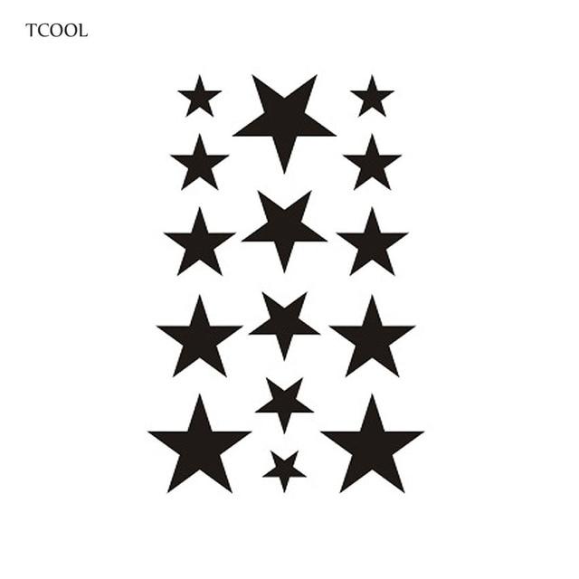 HXMAN Triangle Geometry Temporary Fake Tattoo Body Art Sticker Waterproof Face Tattoo Sticker for women Children 10.5X6cm G-017