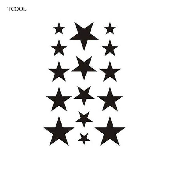 HXMAN Triangle Geometry Temporary Fake Tattoo Body Art Sticker Waterproof Face Tattoo Sticker for women Children 10.5X6cm G-017