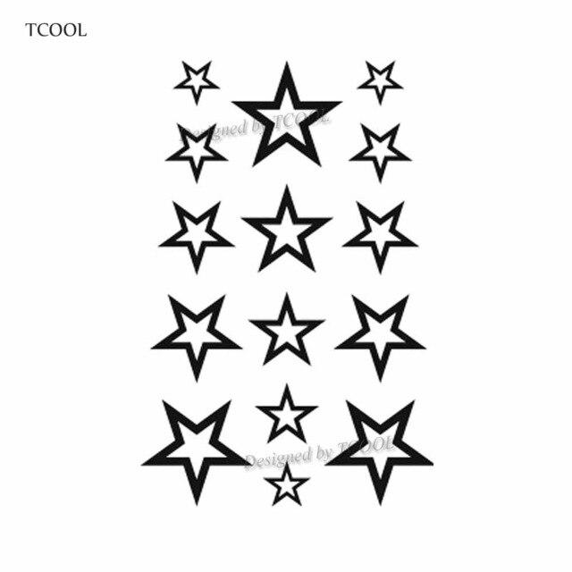 HXMAN Triangle Geometry Temporary Fake Tattoo Body Art Sticker Waterproof Face Tattoo Sticker for women Children 10.5X6cm G-017