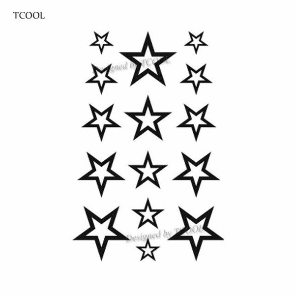HXMAN Triangle Geometry Temporary Fake Tattoo Body Art Sticker Waterproof Face Tattoo Sticker for women Children 10.5X6cm G-017