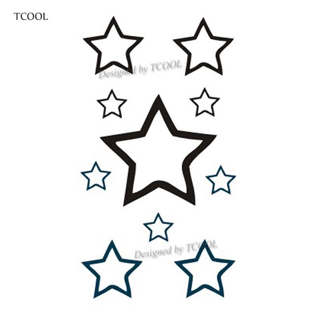 HXMAN Triangle Geometry Temporary Fake Tattoo Body Art Sticker Waterproof Face Tattoo Sticker for women Children 10.5X6cm G-017