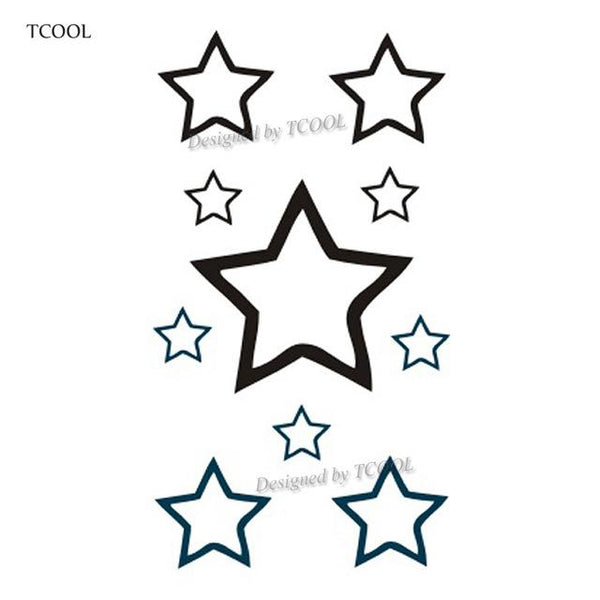 HXMAN Triangle Geometry Temporary Fake Tattoo Body Art Sticker Waterproof Face Tattoo Sticker for women Children 10.5X6cm G-017