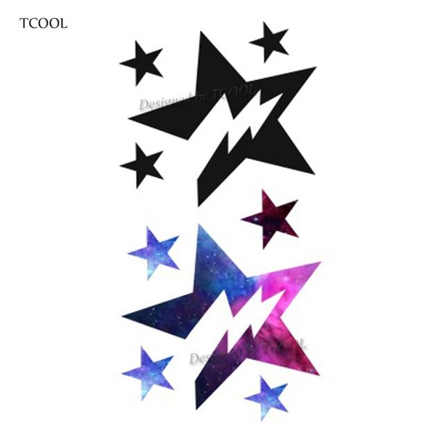 HXMAN Triangle Geometry Temporary Fake Tattoo Body Art Sticker Waterproof Face Tattoo Sticker for women Children 10.5X6cm G-017