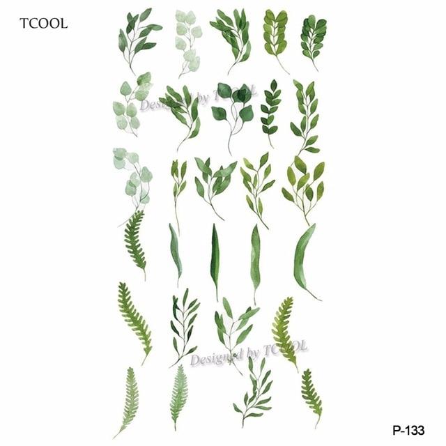 HXMAN Flower Temporary Tattoos for Women Hand Tattoo Sticker Fashion Body Art Waterproof Arm Fake Tatoo Paper 9.8X6cm P-013