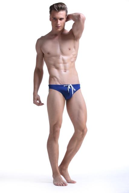 Men Swimsuit Briefs 2019 Hot Sale Mens Swim Shorts Swimming Trunks Surf Boardshorts Beach Swimwear Solid Soft Summer Bating