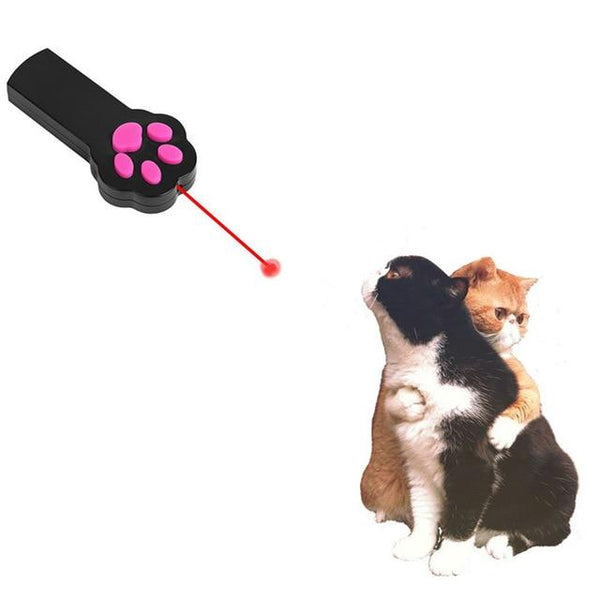 Funny Paw Shaped Electric Cat Laser Pointer Toys Kittens Cat Play Interactive Automatic LED Light Pen Exercise Pet Products