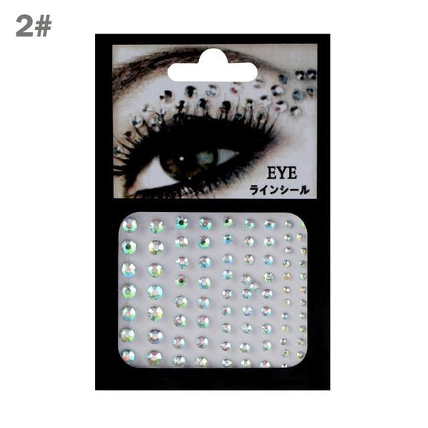 Make Up Adhesive Face Jewels Gems Temporary Tattoo Face Jewels Festival Party Body Art Gems Rhinestone Flash Tattoos Stickers