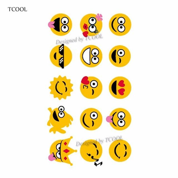 HXMAN Cartoon Animals Children Temporary Tattoo Sticker Waterproof Fashion Fake Body Art Tattoos 9.8X6cm Kids Face Tatoo B-030