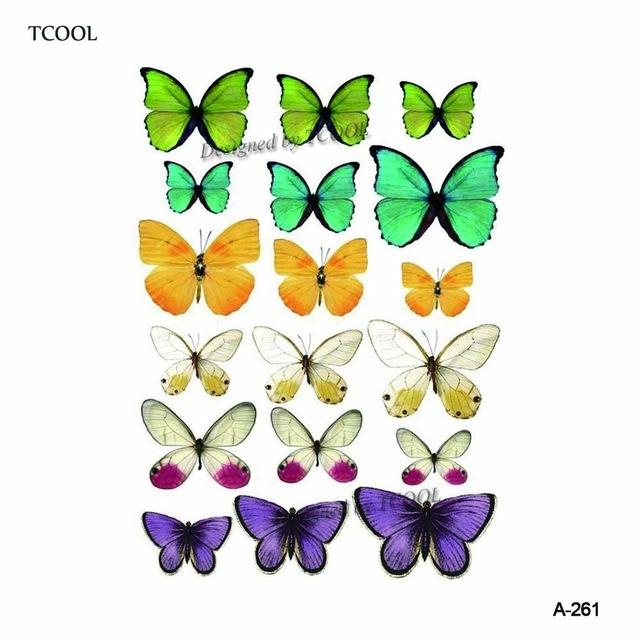 HXMAN Cartoon Animals Children Temporary Tattoo Sticker Waterproof Fashion Fake Body Art Tattoos 9.8X6cm Kids Face Tatoo B-030