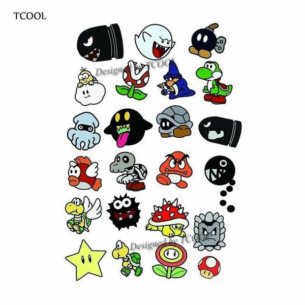 HXMAN Cartoon Animals Children Temporary Tattoo Sticker Waterproof Fashion Fake Body Art Tattoos 9.8X6cm Kids Face Tatoo B-030