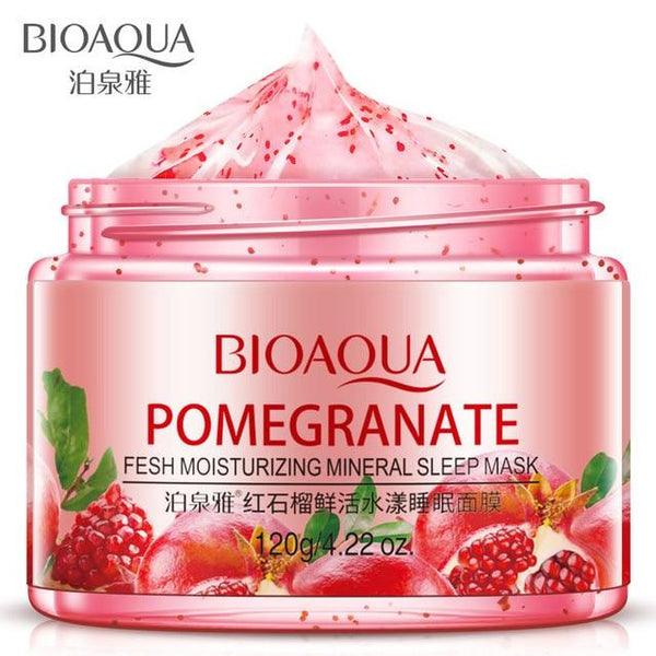 BIOAUQA Fruit Skin Care Mask Deep Whitening Moisturizing Sleeping Mask Acne Treatment Remover Blackhead Repair Face Mask Beauty