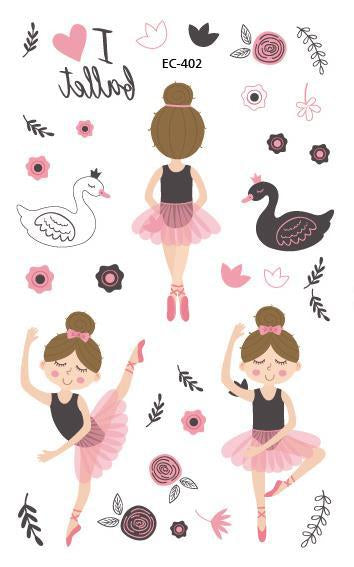 Waterproof Temporary Tattoo Sticker Cute Unicorn Fake Tatoo Tatouage Temporaire Flash Tatto hand foot For Kids Children Girl
