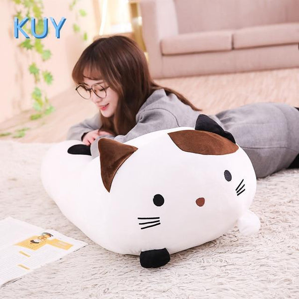 60/90CM New Giant Cute Plush Toys Stuffed Animal Doll Lovely Cat Dog Pig Toroto Sofa Pillow Cushion Kids Appease Toy Home Decor