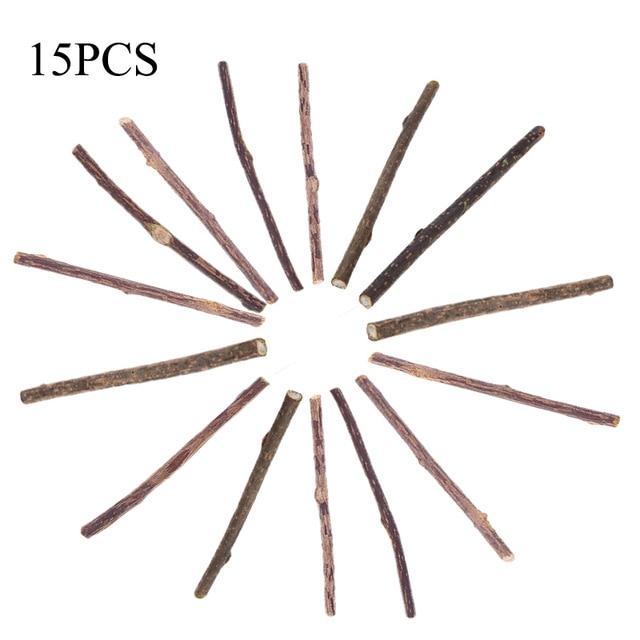 15/20/25/50pcs Pure Natural Catnip Pet Cat Toy Molar Toothpaste Branch Cleaning Teeth Silver Vine Cat Snacks Sticks Pet Supplies