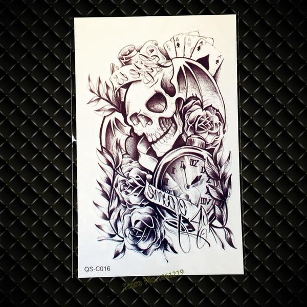 New Vivid 3D Tattoo Red Lip Cherry Strawberry Pumpkin Design Flash Temporary Tattoo Sticker Men Women Body Art Fake Tattoo G3D33
