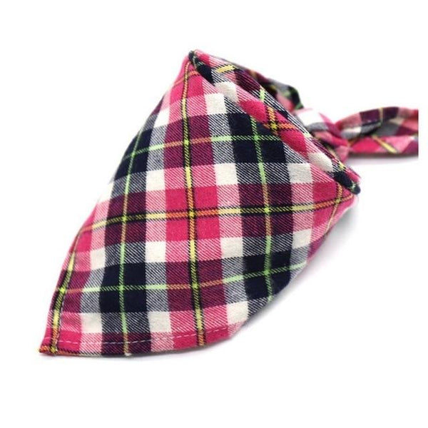 Dog Bibs For Small Dogs Puppy Bandanas Cotton Plaid Washable Pet Bandanas Scarf Bow Ties Collar Cat Middle Large Dog Grooming 20