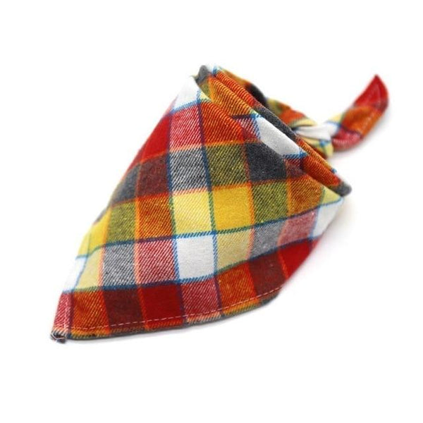 Dog Bibs For Small Dogs Puppy Bandanas Cotton Plaid Washable Pet Bandanas Scarf Bow Ties Collar Cat Middle Large Dog Grooming 20