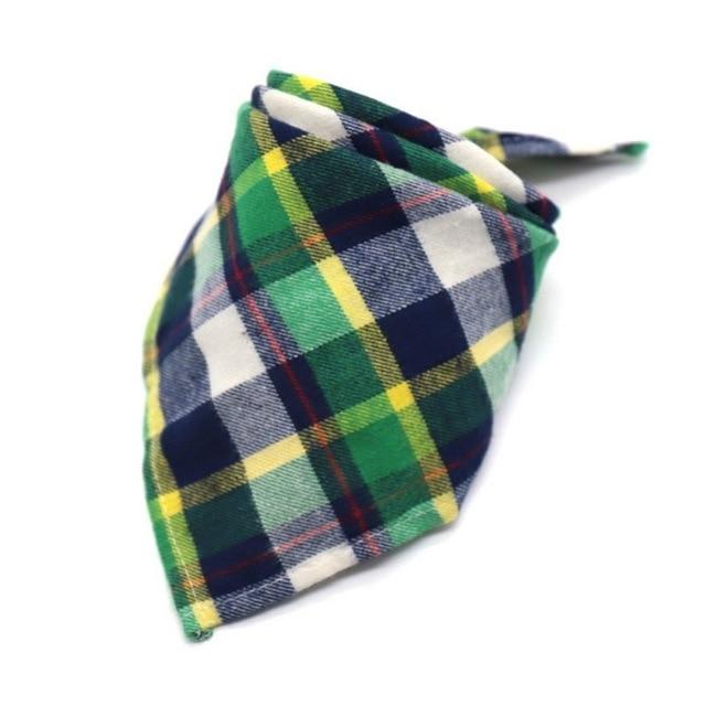 Dog Bibs For Small Dogs Puppy Bandanas Cotton Plaid Washable Pet Bandanas Scarf Bow Ties Collar Cat Middle Large Dog Grooming 20
