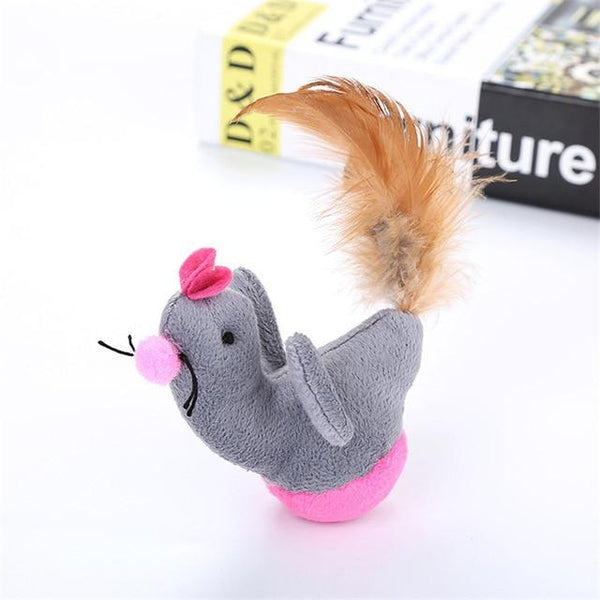 Pet Cat Kitten Dog Playing Toy False Mouse chicken bird Rat Toys Free Shipping Colors Randomly Multicolor