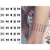 2019 New 1 Sheet Heart Infinity Gift Tattoo Temporary Waterproof Body Henna Hand Neck Ear Art Tattoo Sticker for Women Men Party