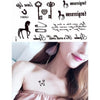 2019 New 1 Sheet Heart Infinity Gift Tattoo Temporary Waterproof Body Henna Hand Neck Ear Art Tattoo Sticker for Women Men Party