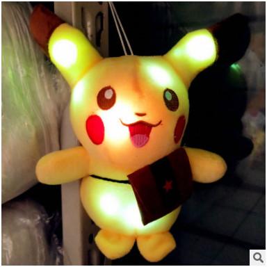 BSTAOFY Dropshipping 20CM LED Colorful Glowing Luminous Plush Baby Toys Lighting Stuffed Bear Teddy Bear Lovely Gifts for Kids