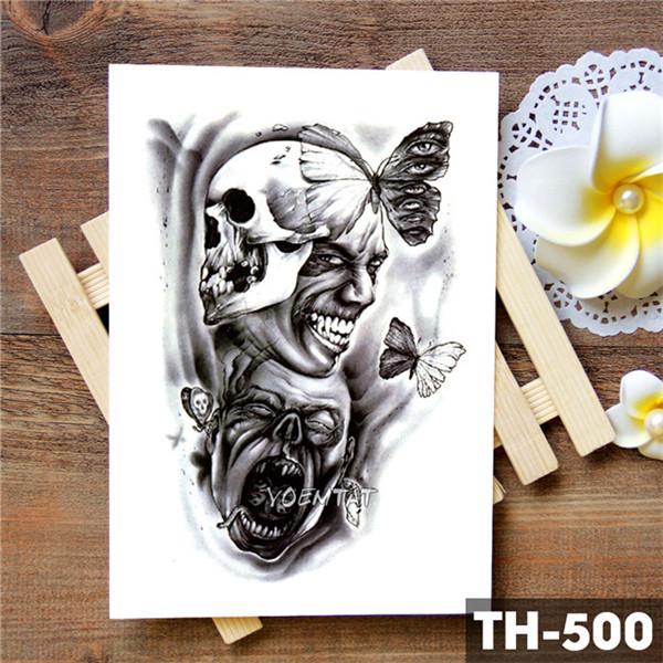 Wing Holy Angel Waterproof Temporary Tattoo Sticker Brave knight Warrior Flash Tattoos Body Art Arm Fake Tatoo