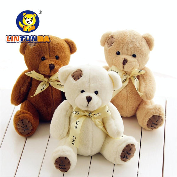 1pc 15cm Patch Bear Dolls Teddy Bear Soft Toy Bear Wedding Gifts Baby Toy Birthday gift brinquedos Soft toys