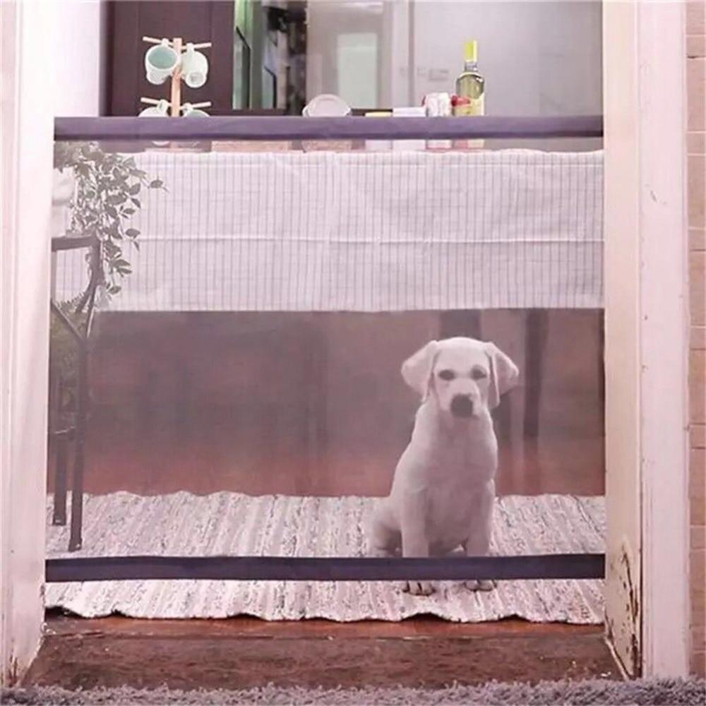 ULTRASOUND PET Dog Gate For Dogs The Ingenious Mesh Safe Guard and Install Anywhere Pet Dog Safety Enclosure Pet Gate Dog Fences