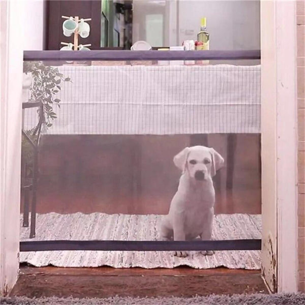 ULTRASOUND PET Dog Gate For Dogs The Ingenious Mesh Safe Guard and Install Anywhere Pet Dog Safety Enclosure Pet Gate Dog Fences
