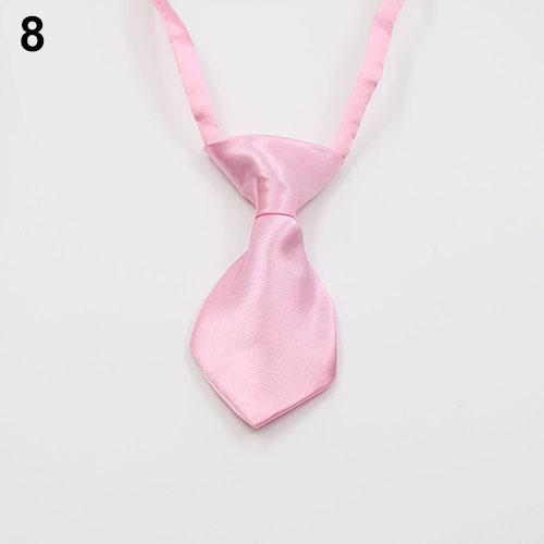 Transer Adjustable Dog Cat Pet Lovely Adorable Grooming Tie Necktie 28 Pure Colors Grooming Bow Tie