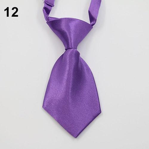 Transer Adjustable Dog Cat Pet Lovely Adorable Grooming Tie Necktie 28 Pure Colors Grooming Bow Tie