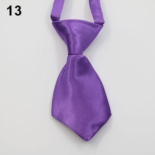 Transer Adjustable Dog Cat Pet Lovely Adorable Grooming Tie Necktie 28 Pure Colors Grooming Bow Tie