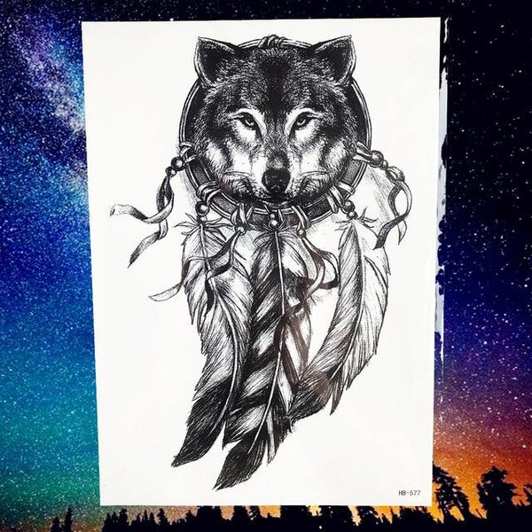 Peace Gigeon DreamCatcher Henna Mandala Flower Bird Totem Temporary Tattoo Sticker Feather Waterproof Tattoo Body Art Fake Tatoo