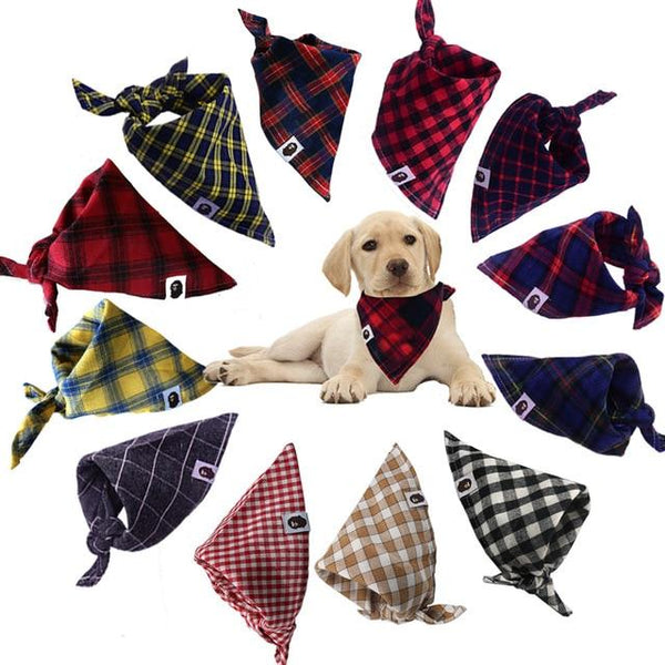 Lovely Pet Dog Scarf Collar Adjustable Puppy Scarf High Quality Pet Cat Collar 19 Colors Optional Dog Accessories