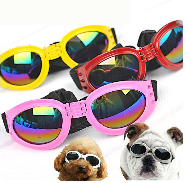 Dog Protection Goggles UV Sunglasses Foldable Pet Dog Glasses Medium Large Dog Pet Glasses Pet Eyewear Waterproof