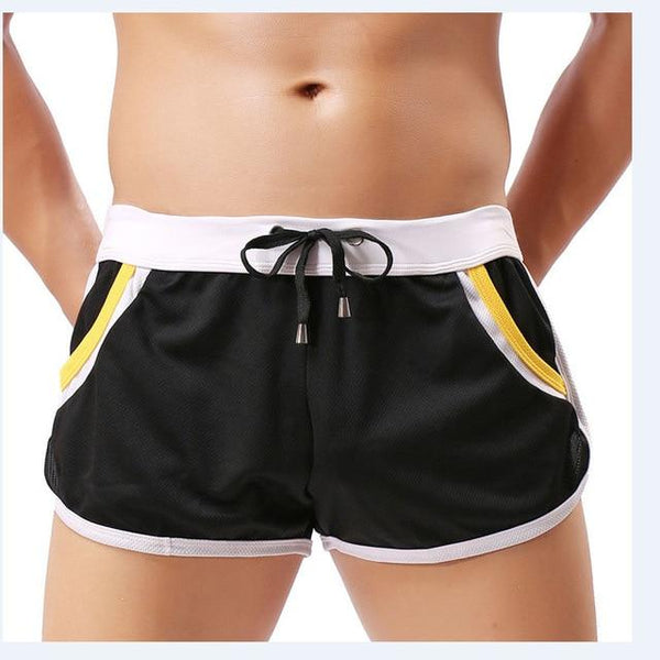 GYM Shorts Sport Casual Men Swim Shorts Swimwear Swimming Trunks Underwear Boxer Fifth Pants Competition Swimsuit for Men Boys