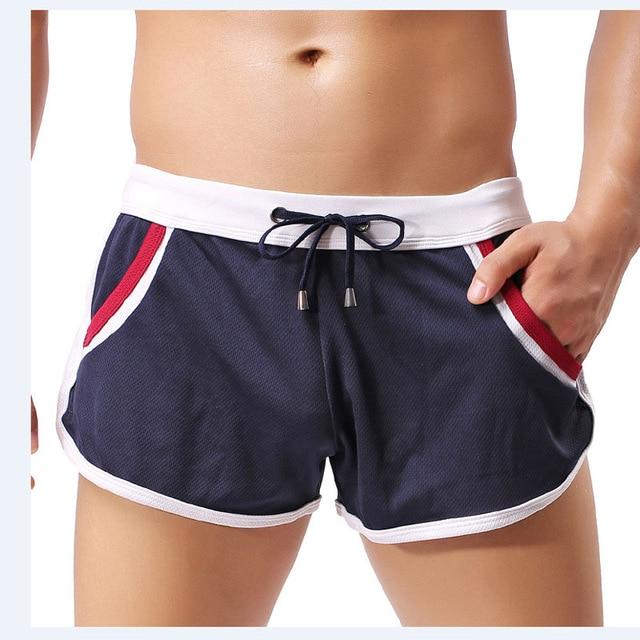 GYM Shorts Sport Casual Men Swim Shorts Swimwear Swimming Trunks Underwear Boxer Fifth Pants Competition Swimsuit for Men Boys