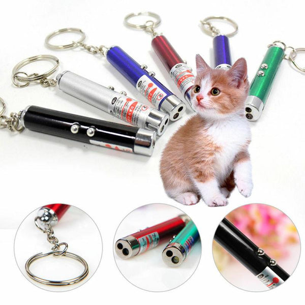 1Pc Funny Cat Light White Pointer Children Toys Color LED Laser Popular Pen Pet Random Red Play Kitten Interactive Cat Toy